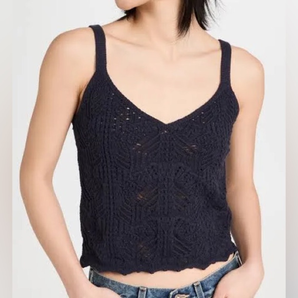 Vince Lace Stitch Camisole in Navy✨